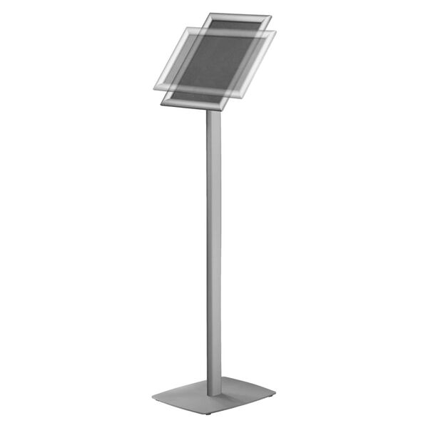 Europel Info Stand with Snap Frame A4 25 mm Aluminium