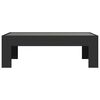 vidaXL Coffee Table with Infinity LED Black 90x50x30 cm