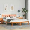 vidaXL Bed Frame Brown 150 x 200 cm Solid Pine Wood