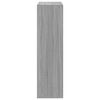 vidaXL Room Divider Bookcase Grey Sonoma 69.5x29x103.5 cm Engineered Wood