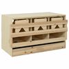 vidaXL Chicken Laying Nest 3 Compartments 96x40x45 cm Solid Pine Wood