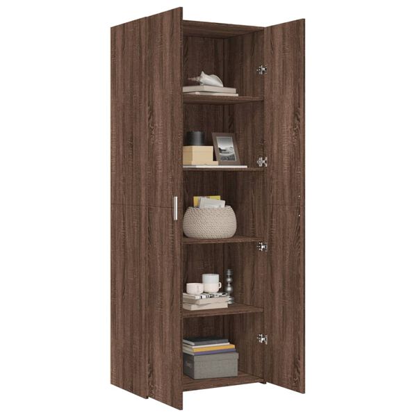 vidaXL Highboard Brown Oak 70x42.5x185 cm Engineered Wood