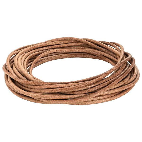 vidaXL Leather Cord Brown &Oslash;4 mm x 50 m Leather