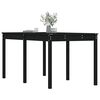 vidaXL Garden Table Black 159.5x82.5x76 cm Solid Wood Pine