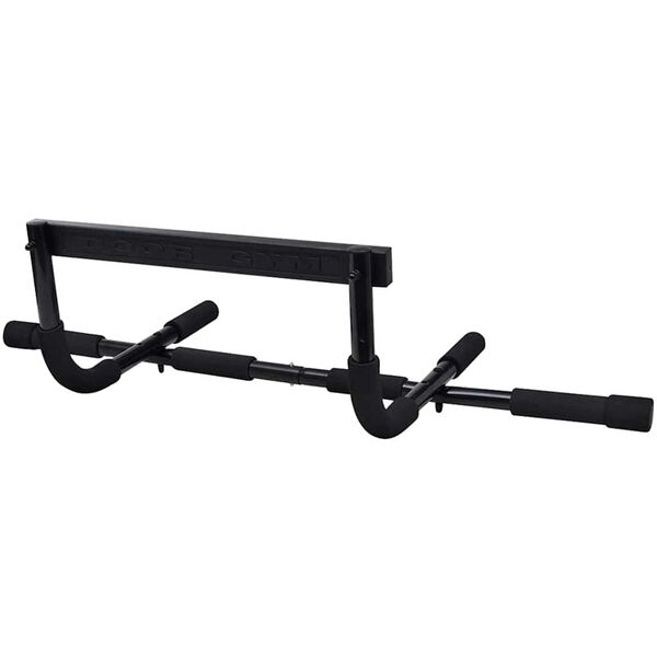 vidaXL Pull-Up Bar Manual Black 92 x 39 x 21.5 cm Steel