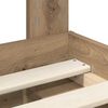 vidaXL Bed Frame Artisian Oak 90 x 200 cm Solid Pine Wood