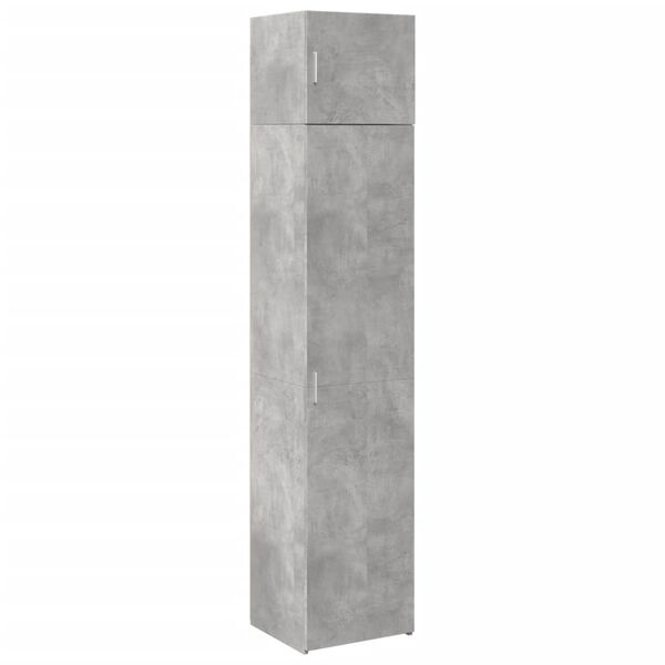 vidaXL Slim Storage Cabinet Concrete Grey 45x42.5x225 cm Engineered Wood