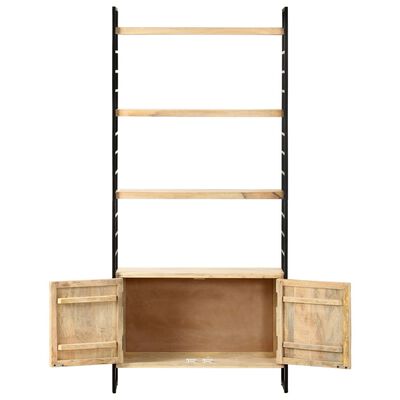 vidaXL 4-Tier Bookcase 80x30x180 cm Solid Mango Wood