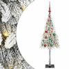 vidaXL Christmas Tree with 150 LEDs White 120 cm PE and Steel