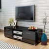 vidaXL TV Cabinet High-Gloss Black 120x40.5x35 cm