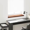 vidaXL Window Sill Brown Wood 100 x 25 x 4.5 cm PVC