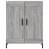 vidaXL Highboard Grey Sonoma 69.5x34x180 cm Engineered Wood
