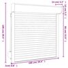 vidaXL Roller Shutter Aluminium 100x100 cm White