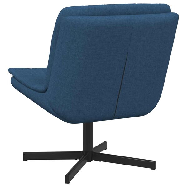 vidaXL Swivel Chair Blue 63 x 75 x 76 cm Fabric