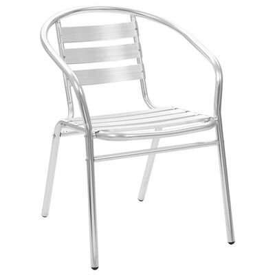 vidaXL Stackable Outdoor Chairs 4 pcs Aluminium
