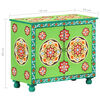 vidaXL Hand Painted Sideboard Multicolour 70x35x60 cm Solid Mango Wood