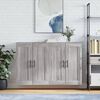 vidaXL Wall Mounted Cabinets 2 pcs Grey Sonoma Engineered Wood