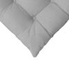 vidaXL Seat Cushions 2 pcs Cloud Grey 40 x 40 x 6 cm Fabric
