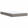 vidaXL Box Spring Bed with Mattress Taupe 120x200 cm Fabric