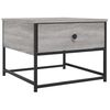 vidaXL Coffee Table Grey Sonoma 51x51x40 cm Engineered Wood