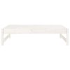 vidaXL Garden Footstool White 120x80 cm Solid Wood Pine
