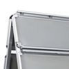 vidaXL A1 Customer Stopper Poster Stand with Header Aluminium
