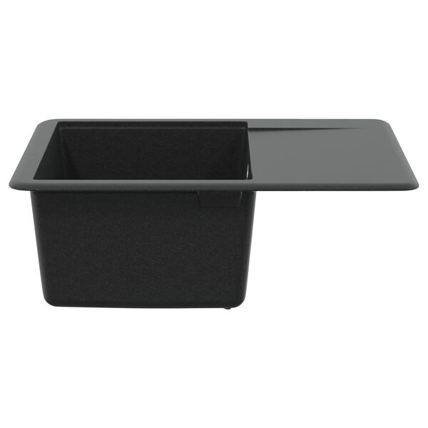 vidaXL Sink Black 560 x 460 mm 80% Quartz and 20% Resin
