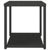 vidaXL Side Table Black 55x45x49 cm Poly Rattan
