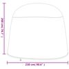 vidaXL Double Egg Chair Covers 2 pcs &Oslash; 230x200 cm 420D Oxford Fabric