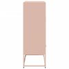 vidaXL Highboard Pink 68x39x111.5 cm Steel