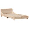 vidaXL Bed Frame without Mattress 75x190 cm Small Single Solid Wood Pine