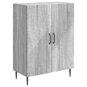 vidaXL Sideboard Grey Sonoma 66 x 34.5 x 89.5 cm Engineered Wood