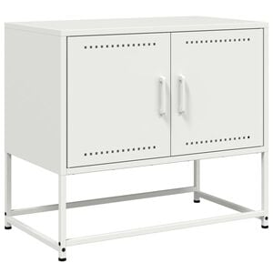 vidaXL TV Cabinet White 68.5x39x60.5 cm Steel
