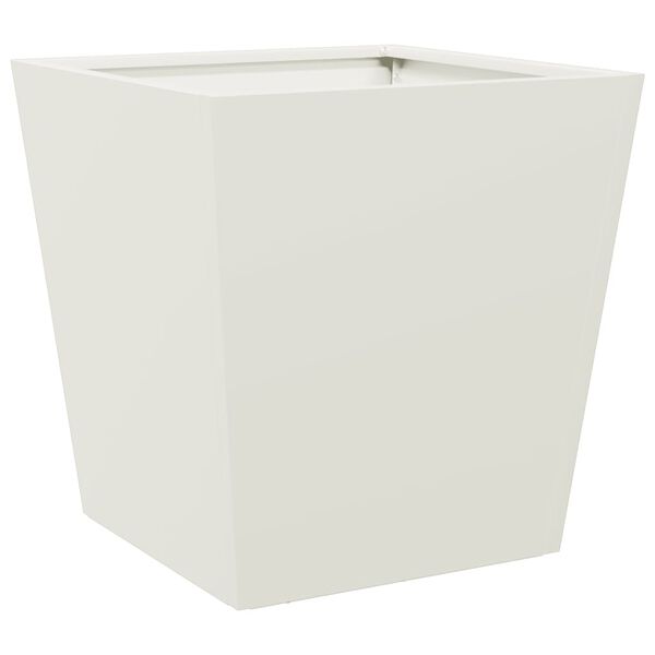 vidaXL Garden Planter White 40x40x40 cm Steel