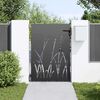 vidaXL Garden Gate with Lock Black 85 x 125 cm Powder-coated steel