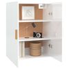 vidaXL Hanging Wall Cabinet High Gloss White 69.5x34x90 cm