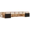 vidaXL Outdoor Sofa Set 7 pcs Natural Solid Acacia Wood