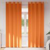 vidaXL Blackout Curtains with Rings 2 pcs Bright Orange 225 x 140 cm