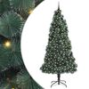 vidaXL Artificial Pre-lit Christmas Tree with Ball Set Green 240 cm