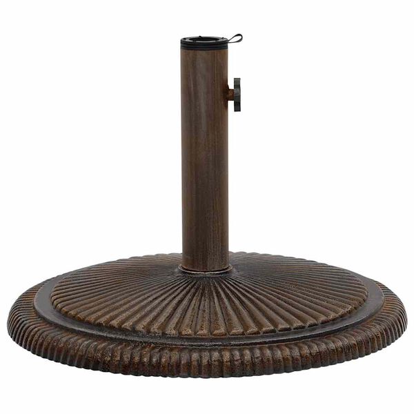 vidaXL Umbrella Base Bronze 45x45x30 cm Cast Iron