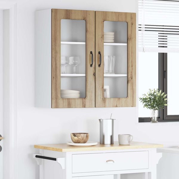 vidaXL Kitchen Cabinet Kalmar 2 pcs Artisan Oak 40 x 31 x 80 cm