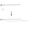 vidaXL Retractable Awning with Manual White 450 x 300 cm Fabric