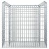 vidaXL Gabion Raised Bed Silver 50 x 100 x 100 cm Galvanised Steel