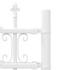 vidaXL Garden Fence White 240 x 190 cm Powder-coated steel