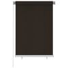 vidaXL Outdoor Roller Blind 100x140 cm Brown HDPE