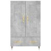 vidaXL Highboard Concrete Grey 69.5x31x115 cm Engineered Wood