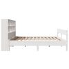 vidaXL Bookcase Bed without Mattress White 140x200cm Solid Wood Pine