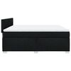 vidaXL Box Spring Bed with Mattress Black 180x200 cm Fabric