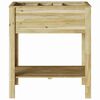 vidaXL High Planter Brown 85.5 x 46.5 x 96 cm Impregnated Pine Wood