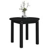 vidaXL Coffee Table Black &Oslash; 55x45 cm Solid Wood Pine